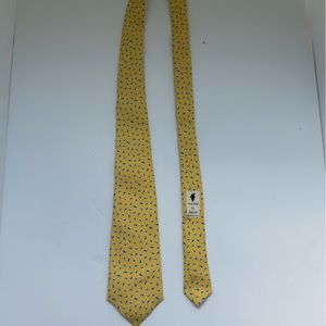 Vineyard Vines Tie : Whale All Over Print Yellow and Blue